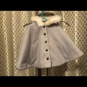 4T gray cape/coat from Janie & Jack